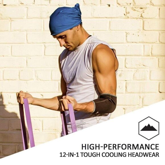 New Tough Outfitters 12-in-1 Cooling Headwear Blue - Picture 1 of 10